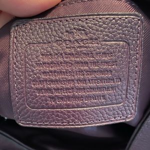 Coach purple handbag